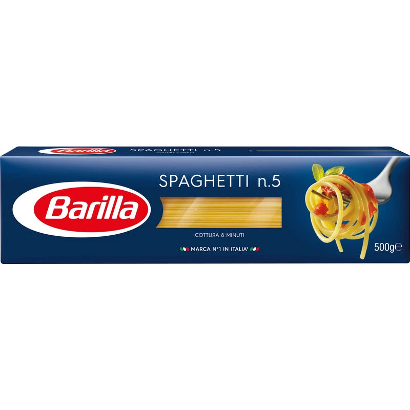 Spaghetti pasta n°5, 500g - BARILLA