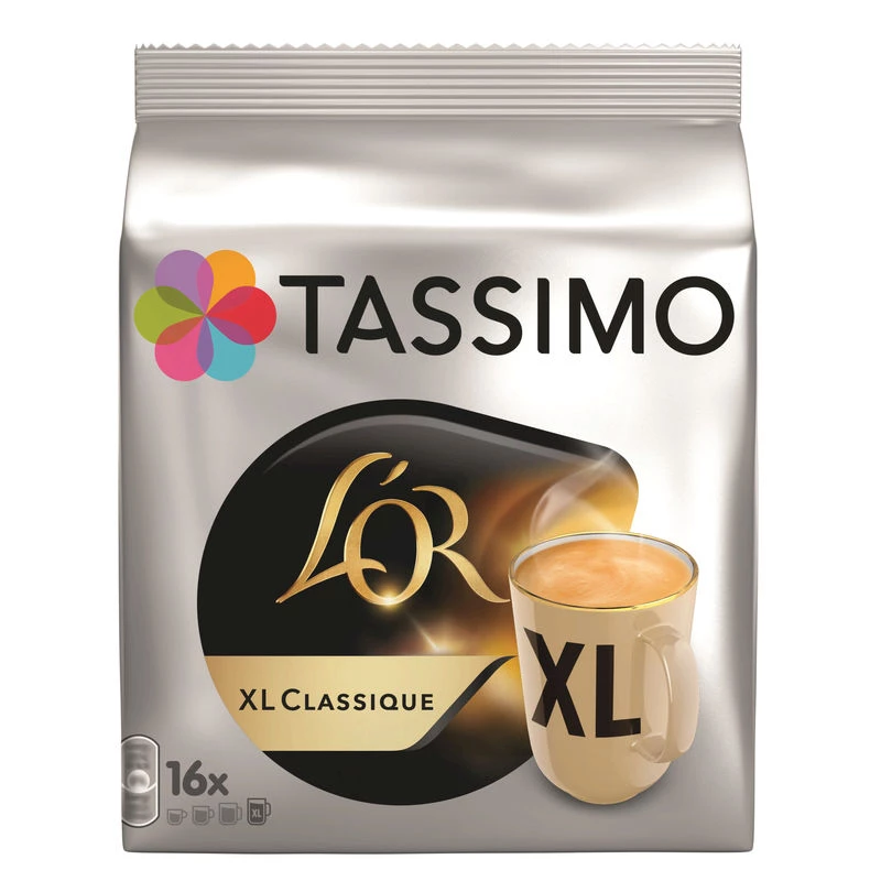 咖啡 Xl 经典金色 X16 包 136 克 - TASSIMO