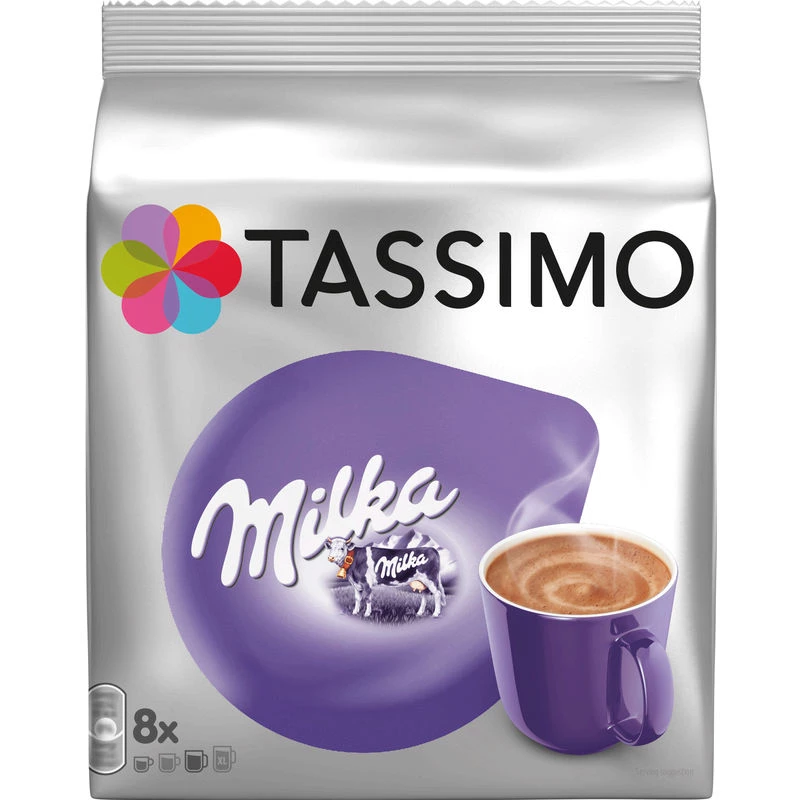 Milka Warme Chocolademelk X8 Peulen 240g - TASSIMO