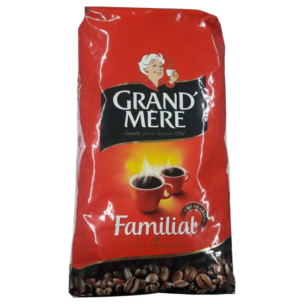 Café en Grains Familial 1kg - GRAND' MÈRE
