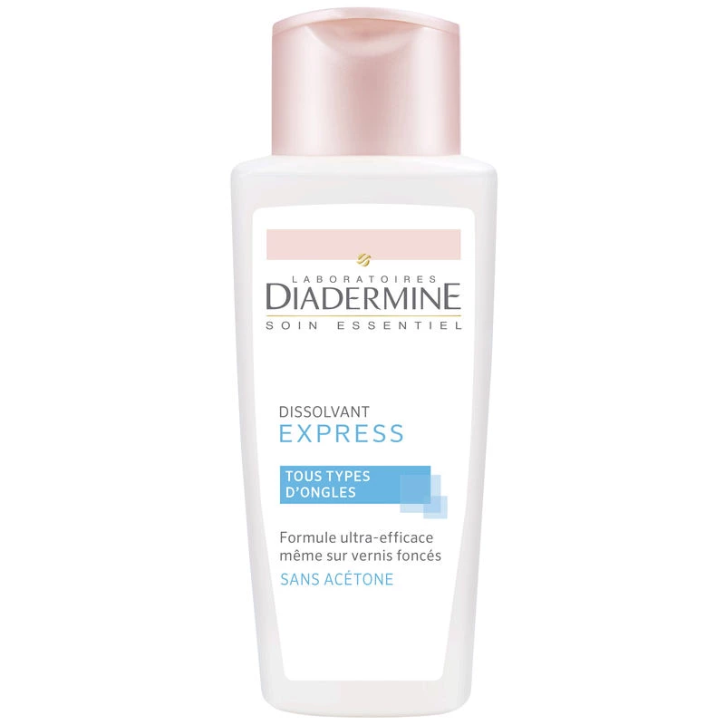 Express nail polish remover for all types of nails 125ml - DIADERMINE