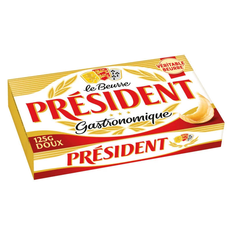 Gastronomiebutter ungesalzen 125g - PRESIDENT