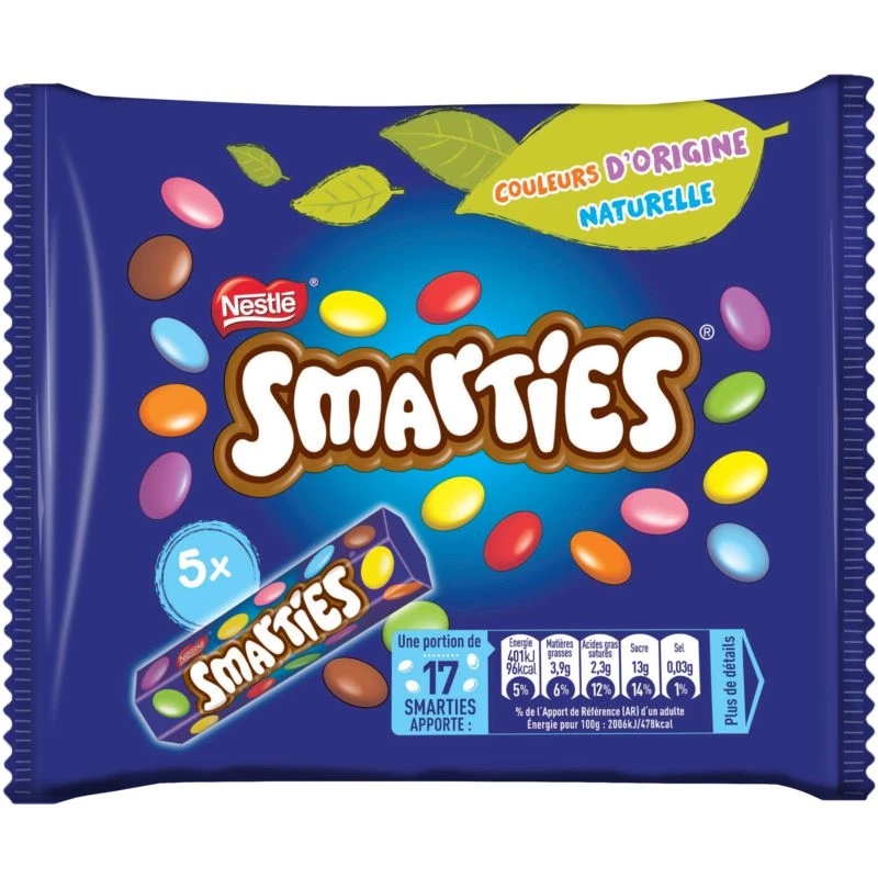 Bonbons chocolatés 5x38g - SMARTIES