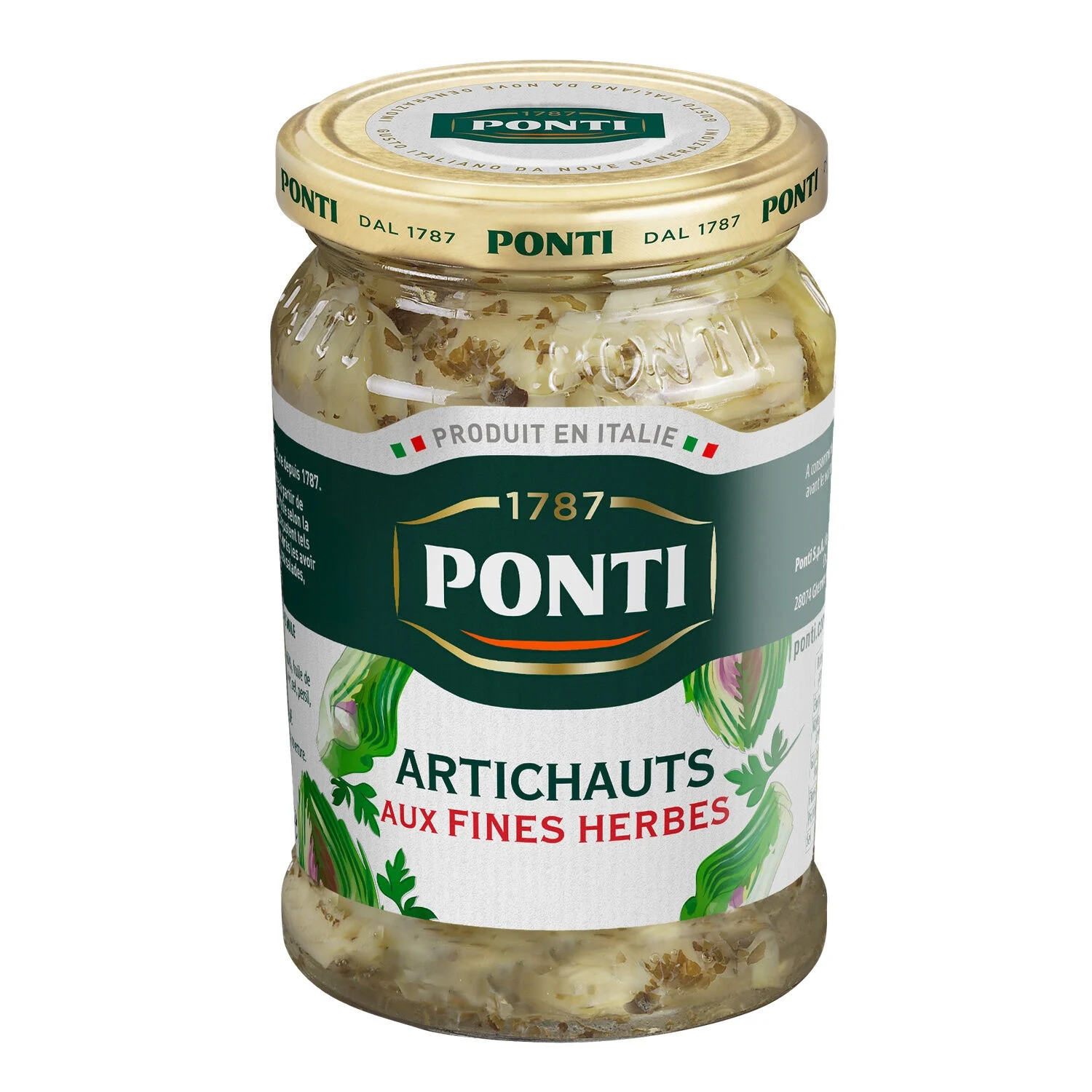 Artichauts Aux Fines Herbes à L'huile 280g - Ponti