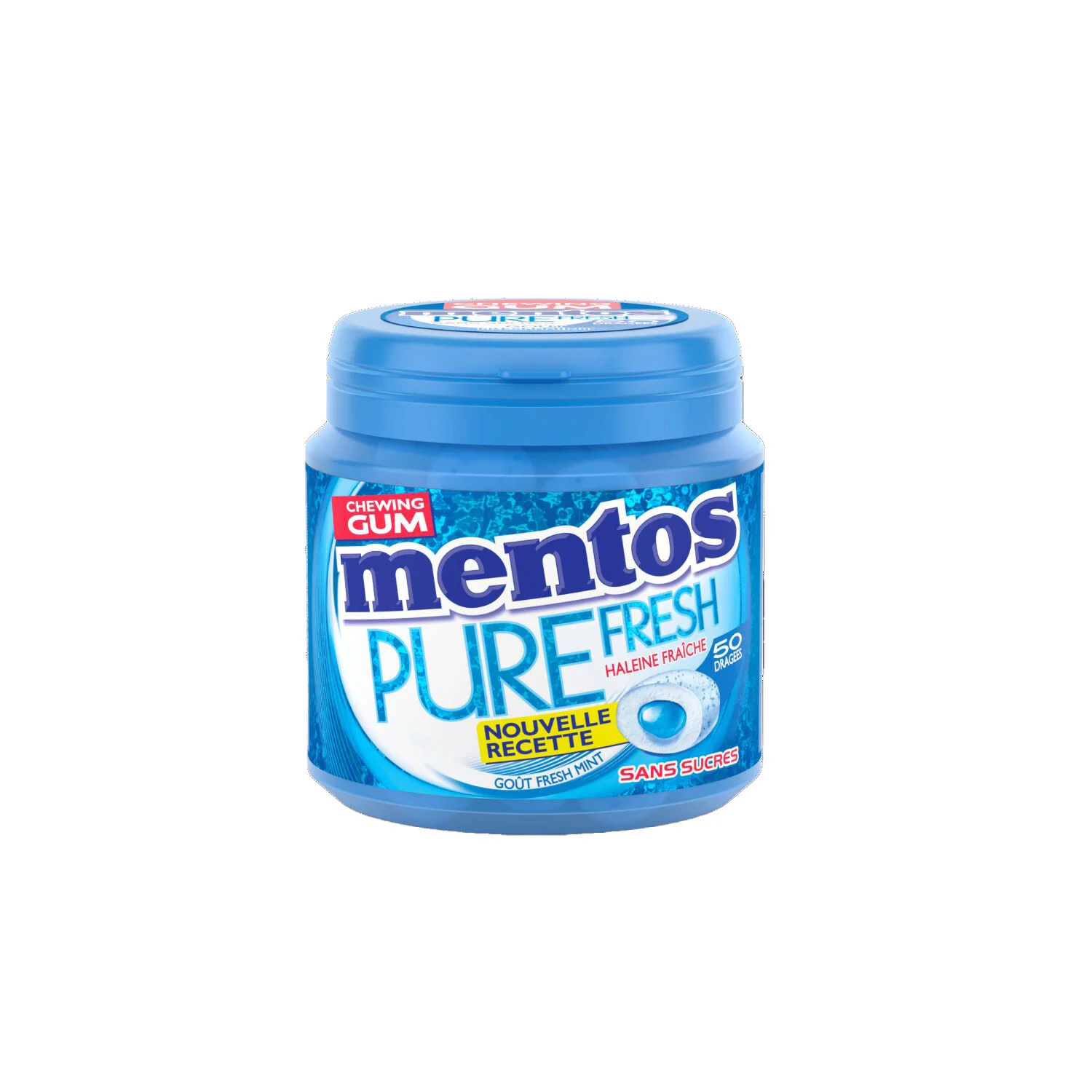 Kauwgom Puur Vers Zonder Sucres, 100g - MENTOS