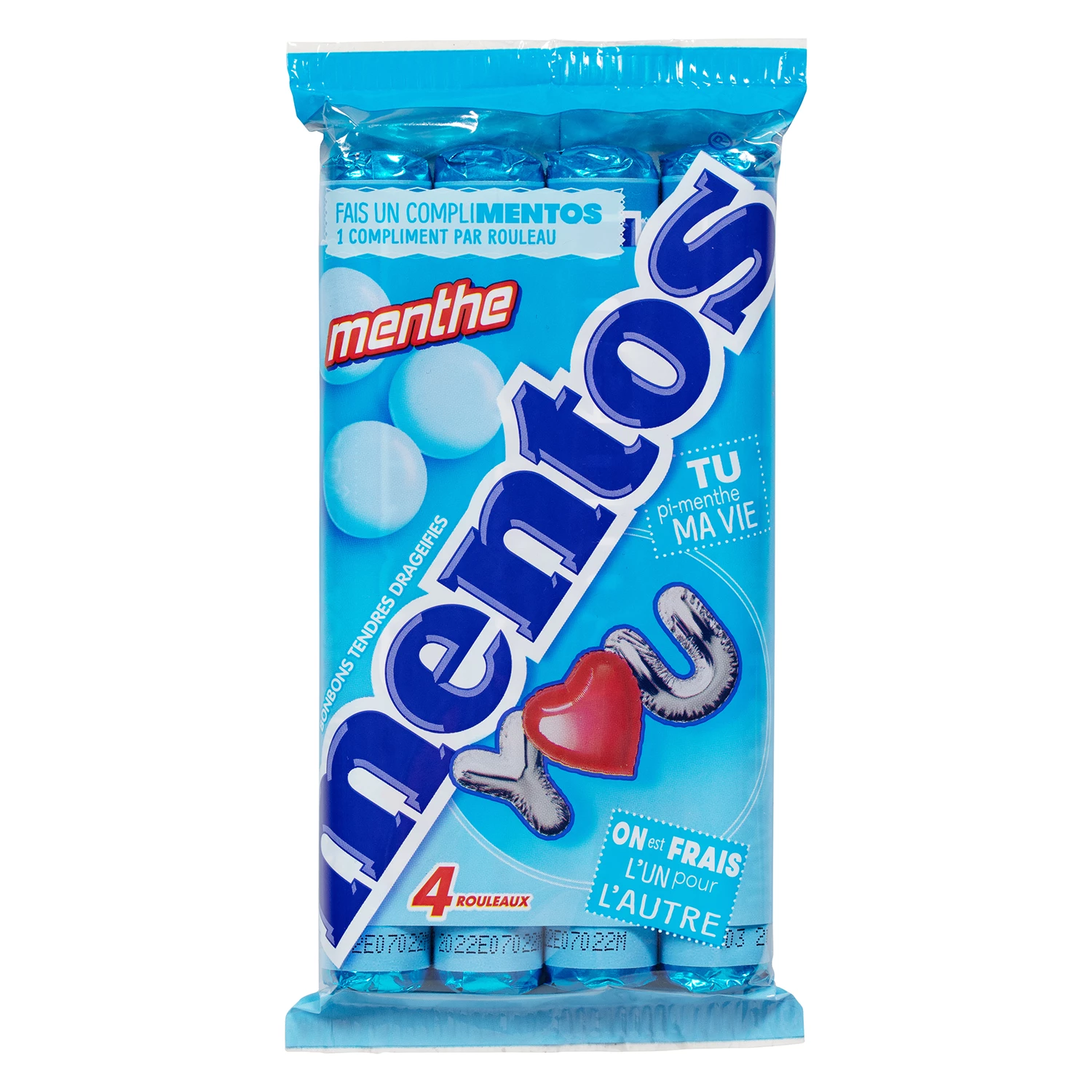 Multipack كاندي رولز نكهة النعناع؛ ×4 - MENTOS