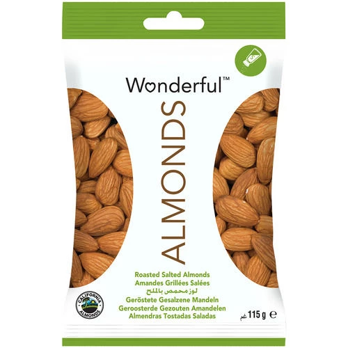 Geroosterde Gezouten Amandelen 115g - Wonderful
