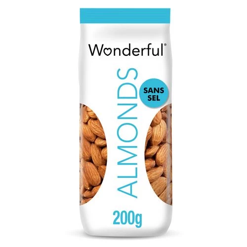 Roasted Almonds Without Salt 200g - Wonderful