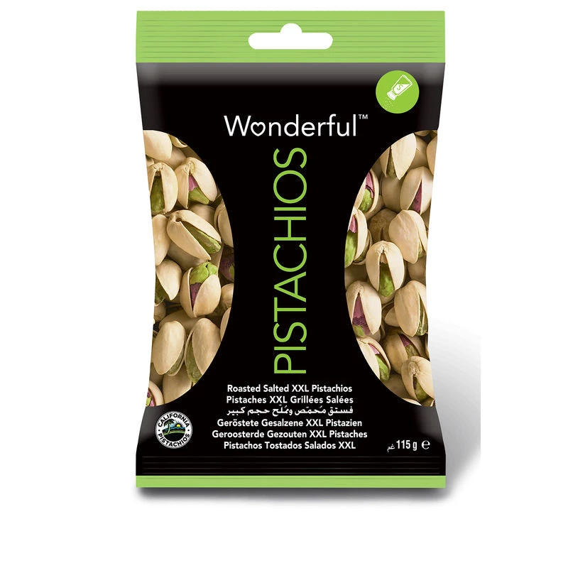 Pistachios Roasted&salted 115 g - WONDERFUL