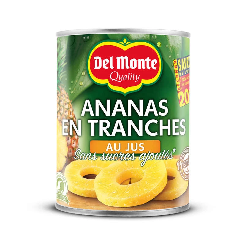 Tranches d'ananas 565g - DEL MONTE