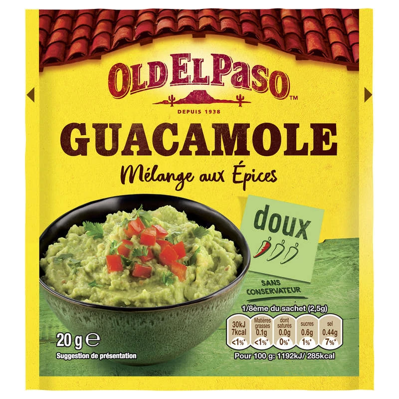 20g de mistura de temperos para guacamole