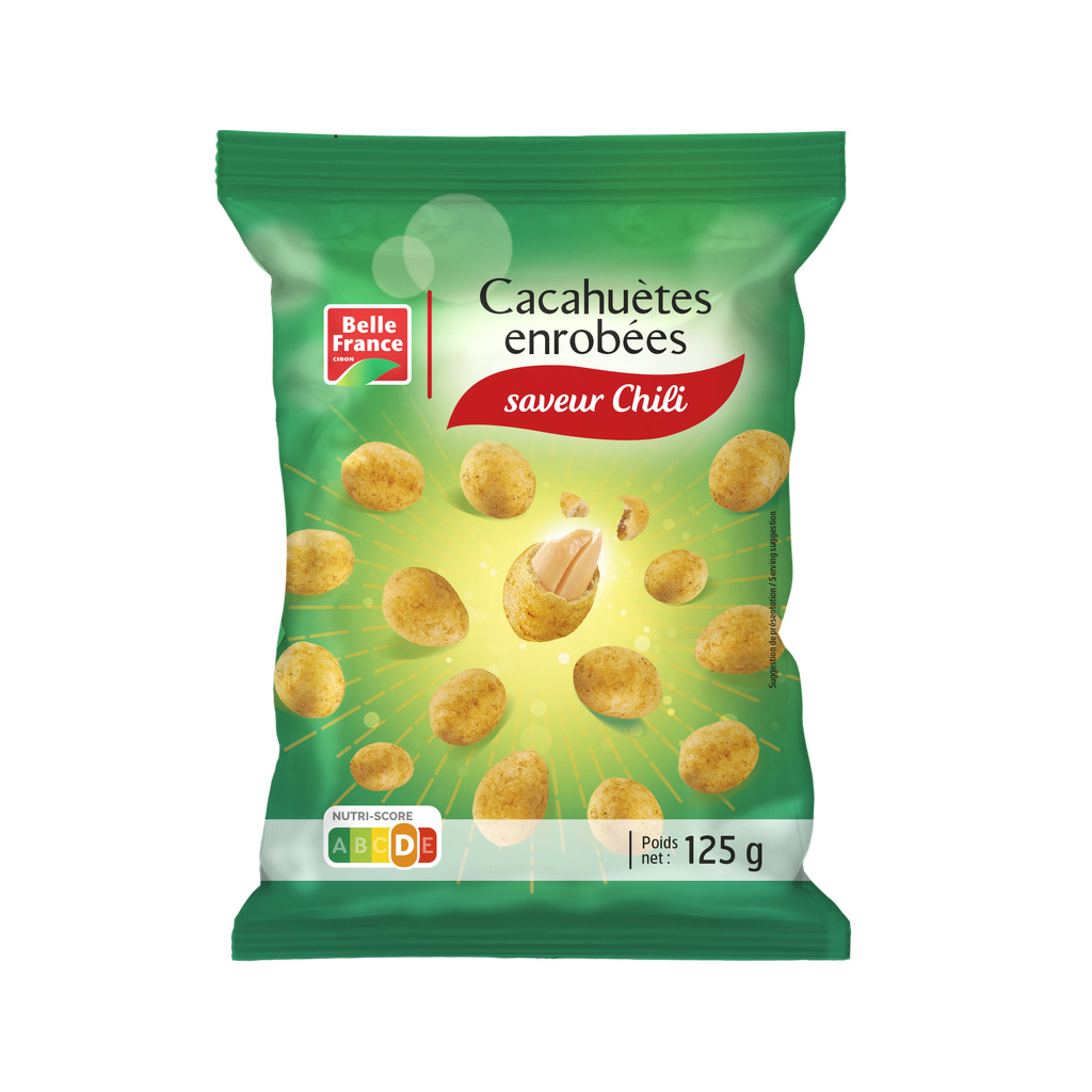 Cacahuètes Enrobées Citron Vert Saveur Chili Belle France 125g - BELLE FRANCE