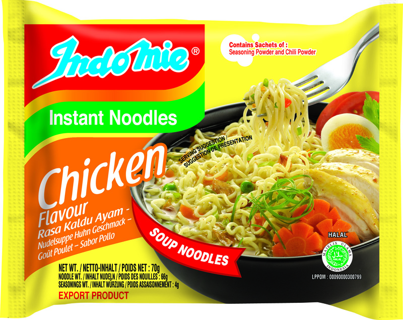 Indomie Antaned Лапша быстрого приготовления со вкусом курицы (40 X 70 г) Халяль - Indomie