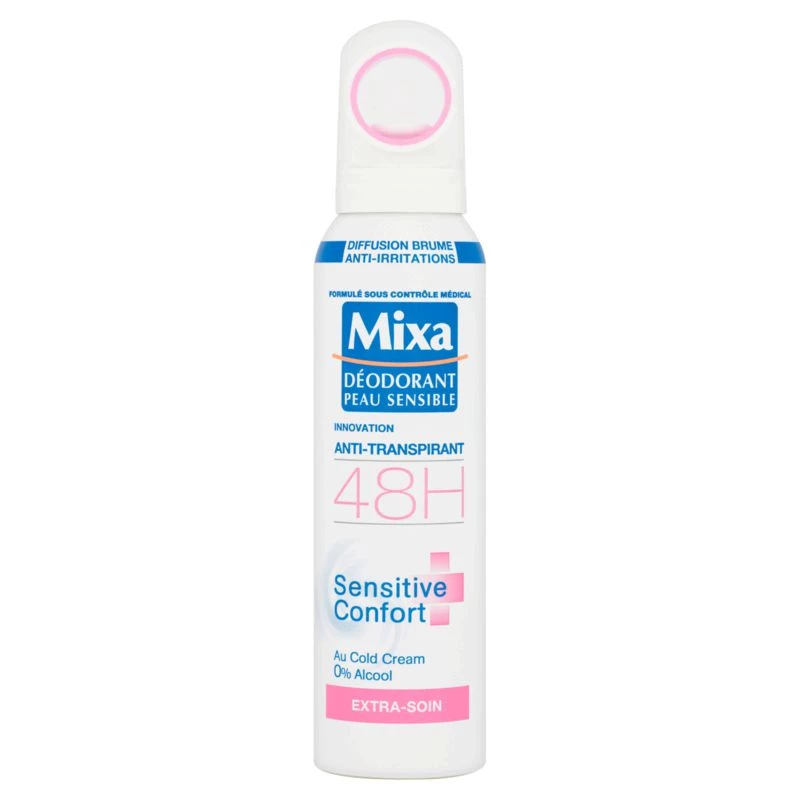 Déodorant femme Sensitive Confort extra soin 150 ml - MIXA