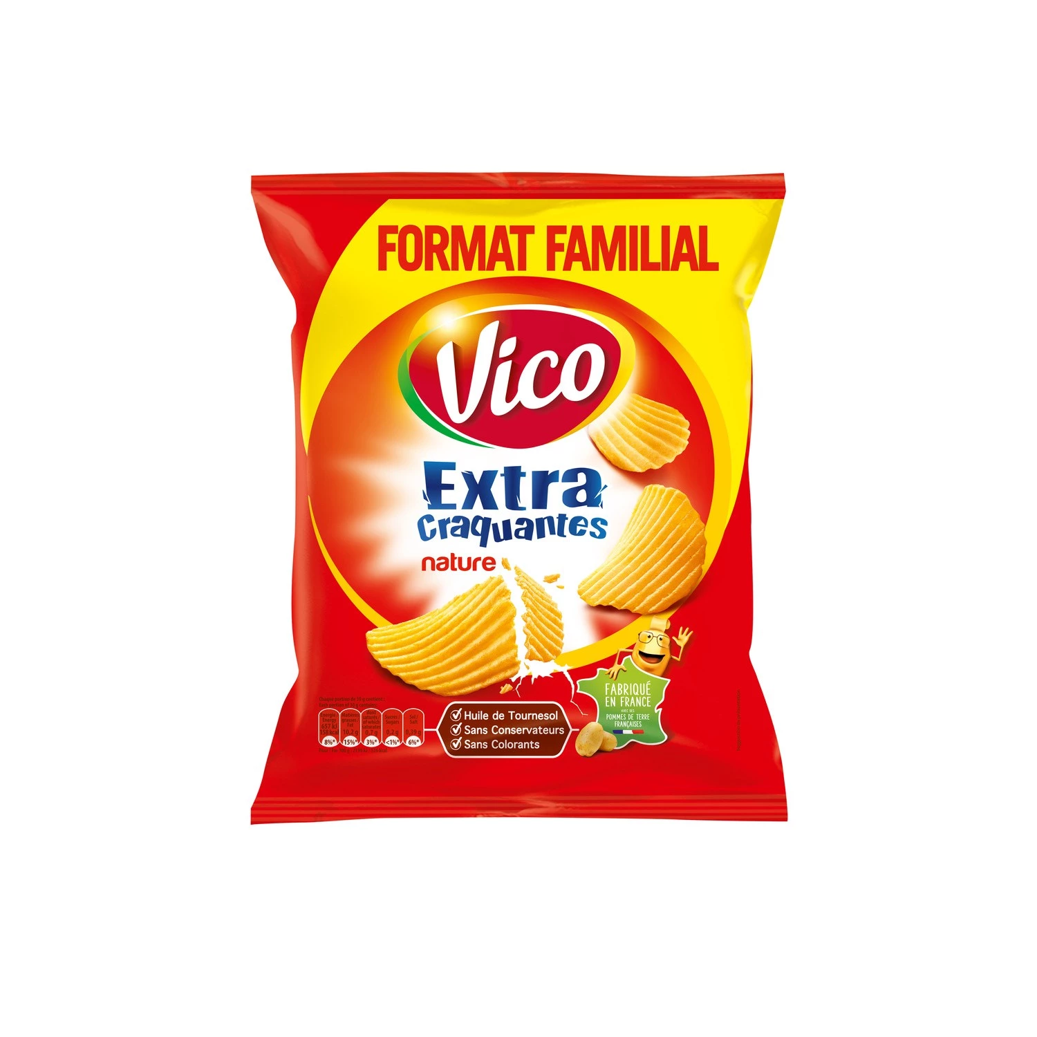 Chips Extra Craquantes Nature, 270g - VICO
