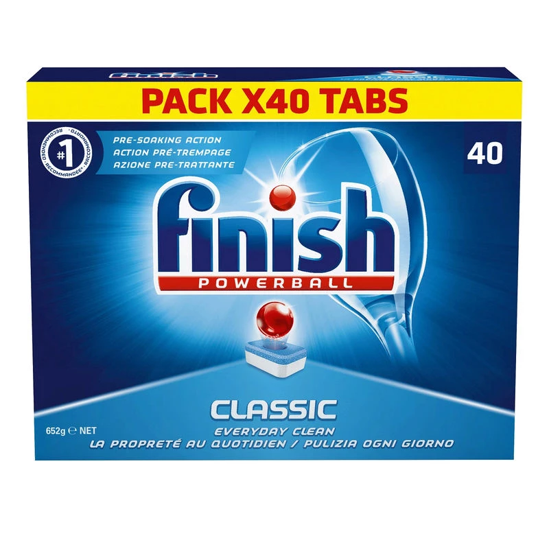 Finish Tablettes de lavage pour lave-vaisselle 760g - FINISH
