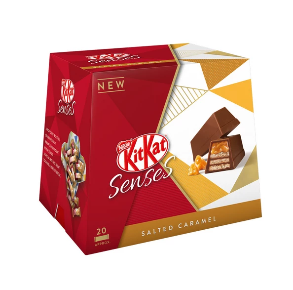Barres chocolatées Senses Caramel Pointe de Sel 200g - KITKAT