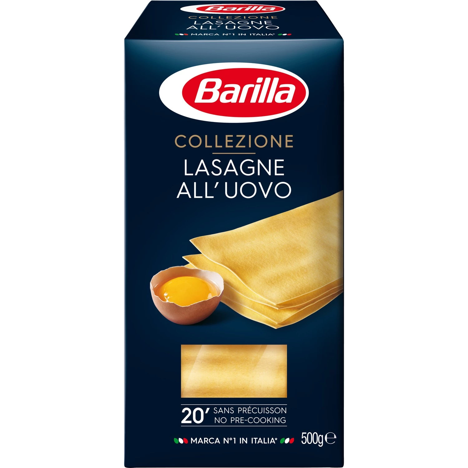 Pâtes Lasagnes aux ufs, 500g - BARILLA