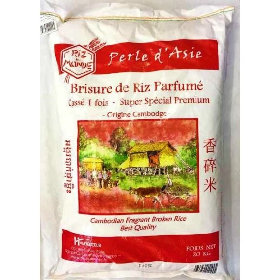 Fragrante spezzato di riso Cambogia premium spezzato 1 volta 20kg -RIZ DU MONDE