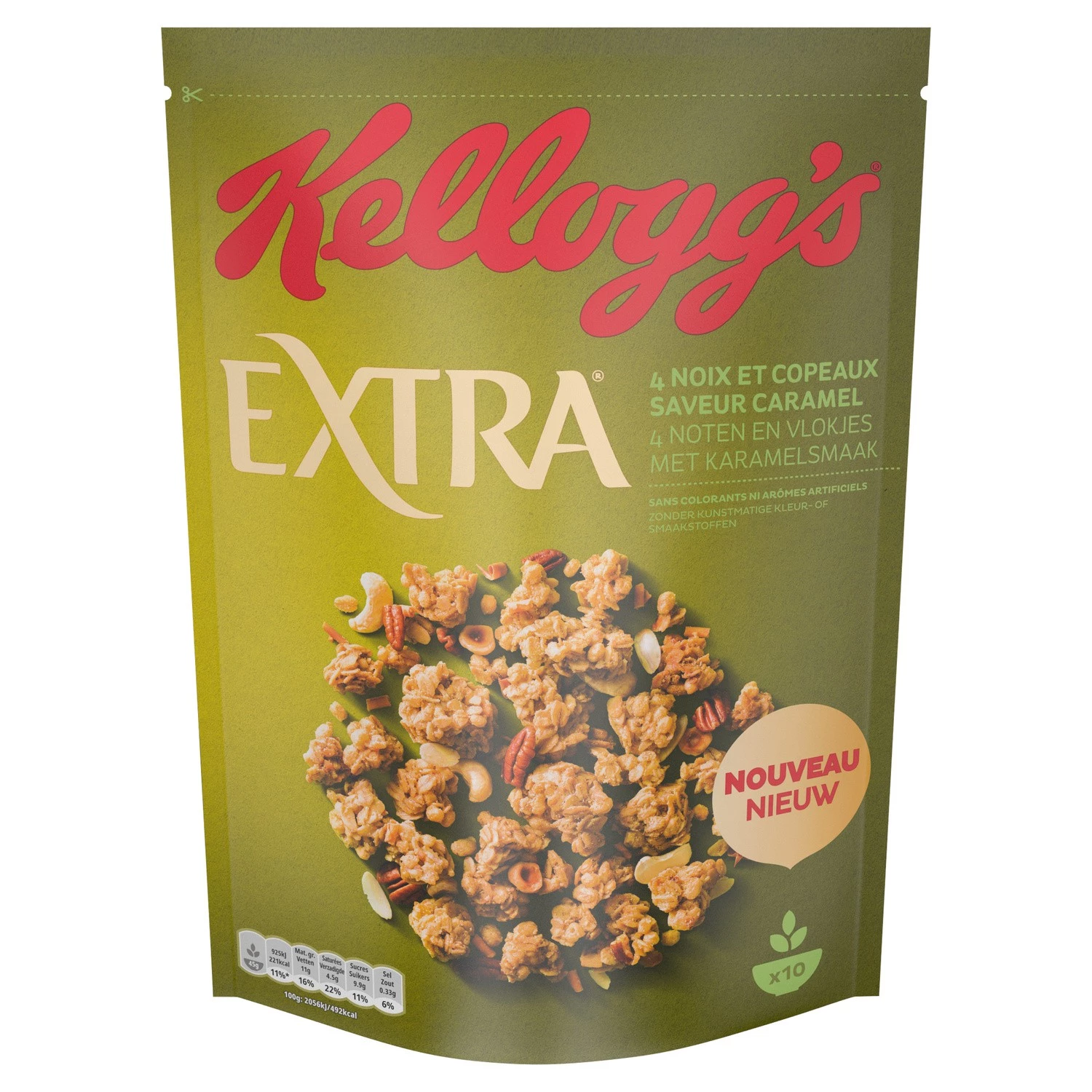 Kelloggs Extra 4 Noix 450g