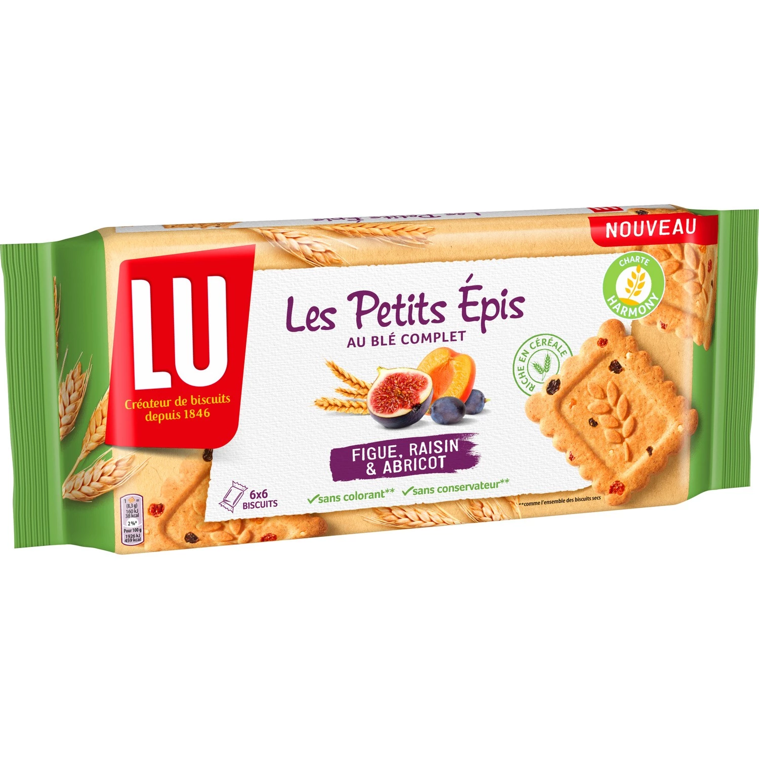 Biscuits les petits épis Figue et raisin 300g - LU