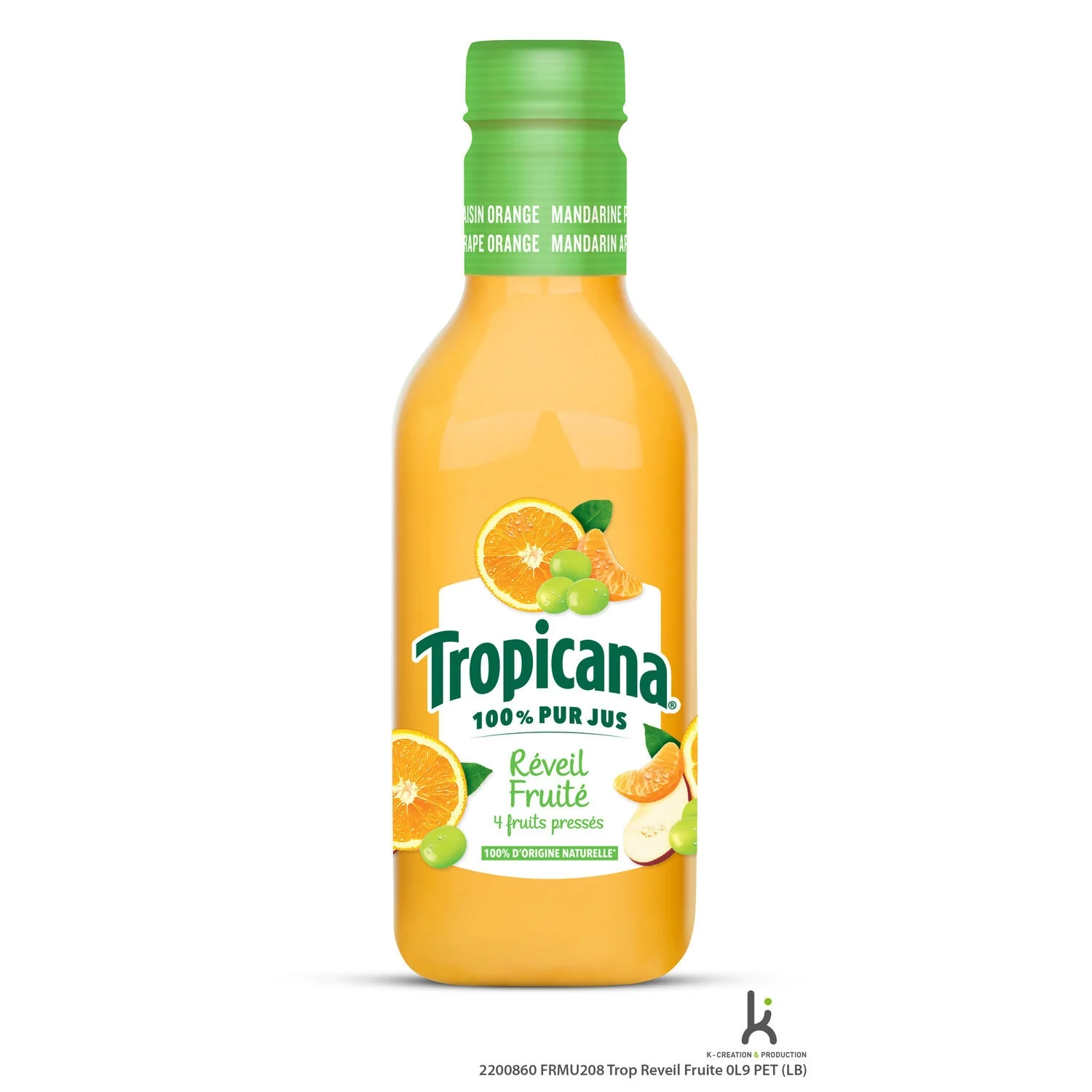 Fresh multifruit juice pure fruity awakening juice 90cl - Tropicana