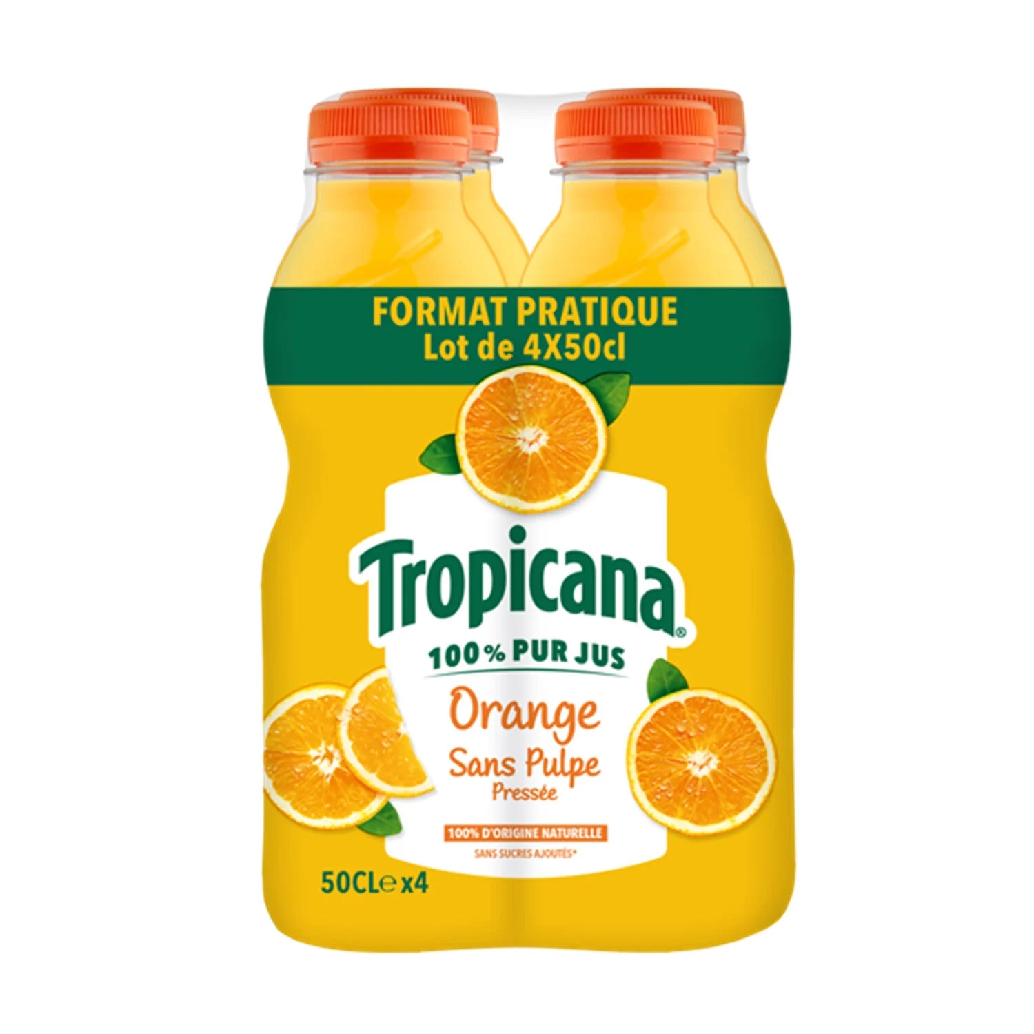 Апельсиновый сок без чистой мякоти 4x50cl сока - Tropicana