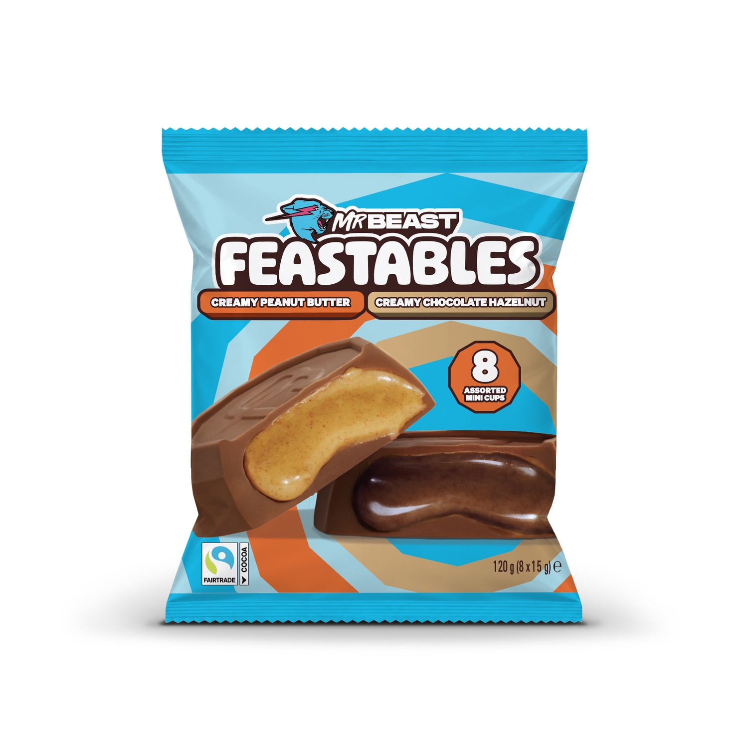 Mini cups beurre de cacahuète et chocolat noisette 120 g - FEASTABLES