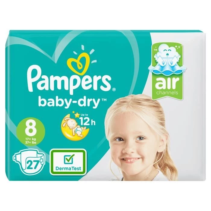 Pampers Babydry Geant T8 X27