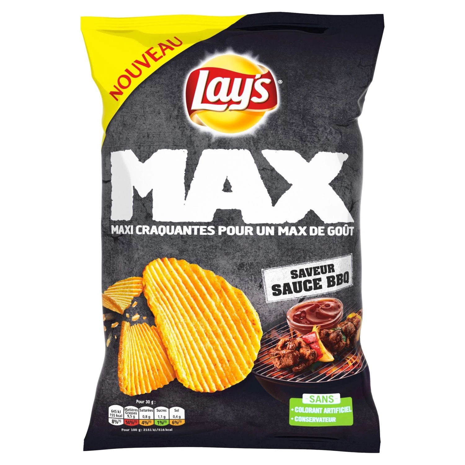 Chips Max Saveursaus BBQ 120g - LAY'S