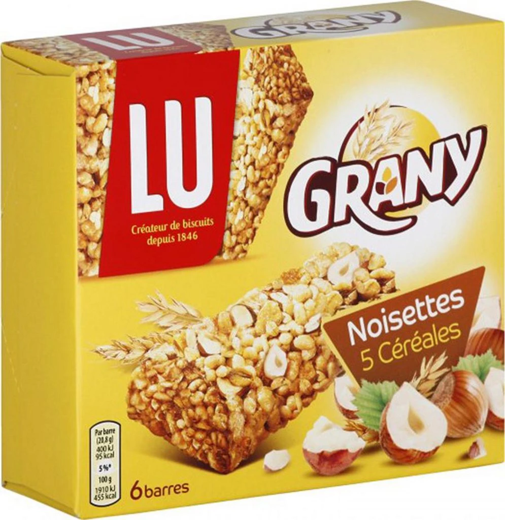 Hazelnut Cereal Bar (21gx120) - LU