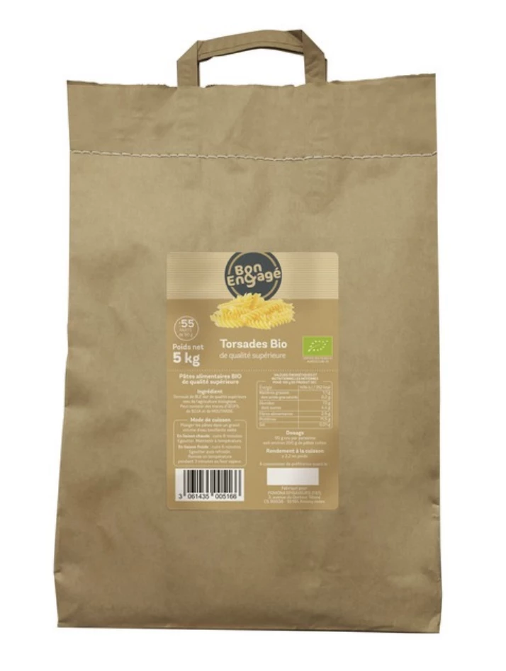 Organic Twist Bag 5kg B&e - Bon&engage
