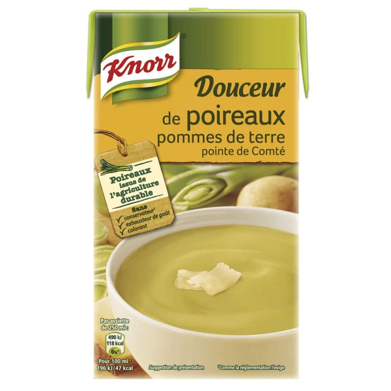 Soupe poireaux/ pomme de terre/ compté 1L - KNORR