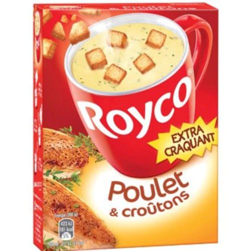 Chicken soup and croutons 3x20cl - ROYCO