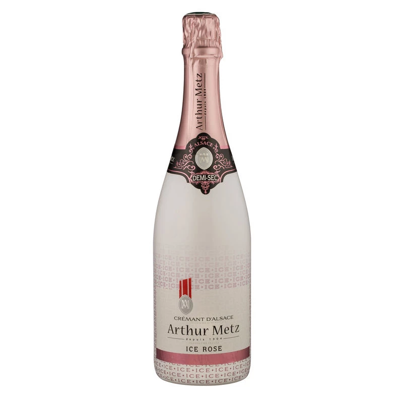 Crémant d'Alsace AOP Demi-sec Rosé - Ice 75 cl 12%vol.