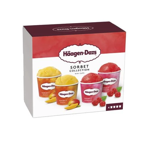 Mini glace en pot sorbet collection 4x95ml - HÄAGEN DAZS