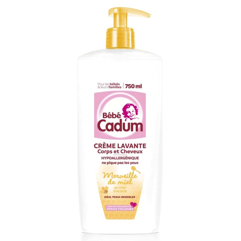 Crème lavante corps/cheveux 750m - CADUM