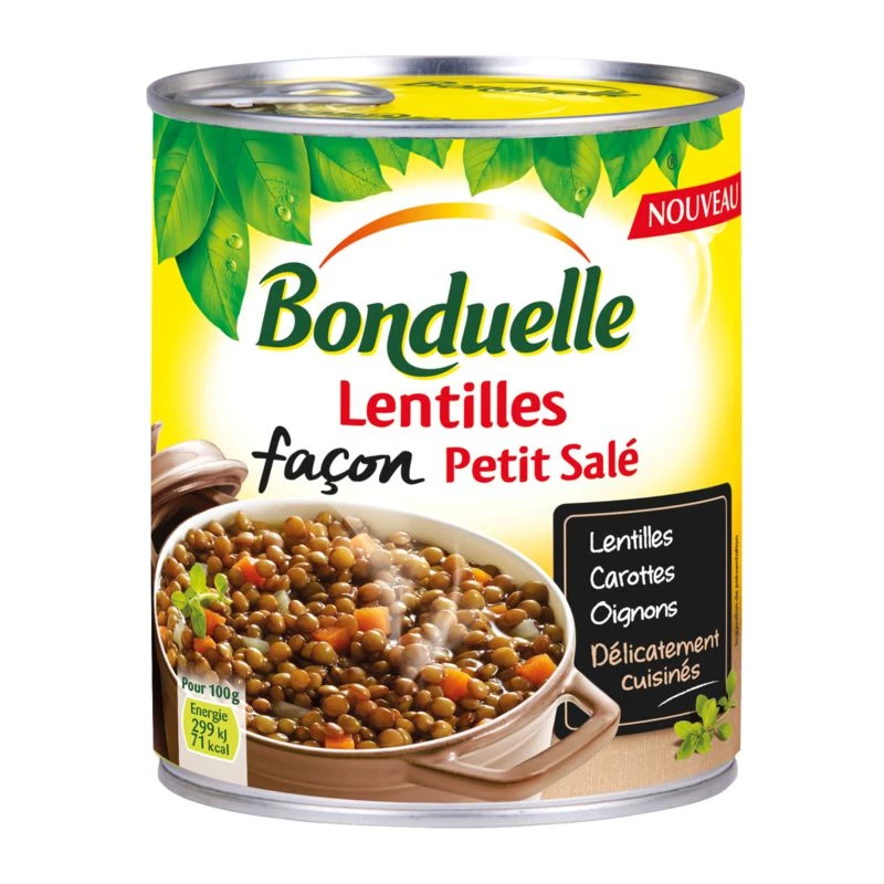 Lentilles Façon Petit Salé, 800g - BONDUELLE