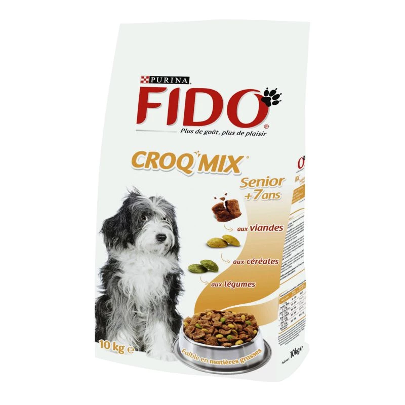 Croquettes mix aux viandes, céréales et légumes pour chien senior 10kg - PURINA