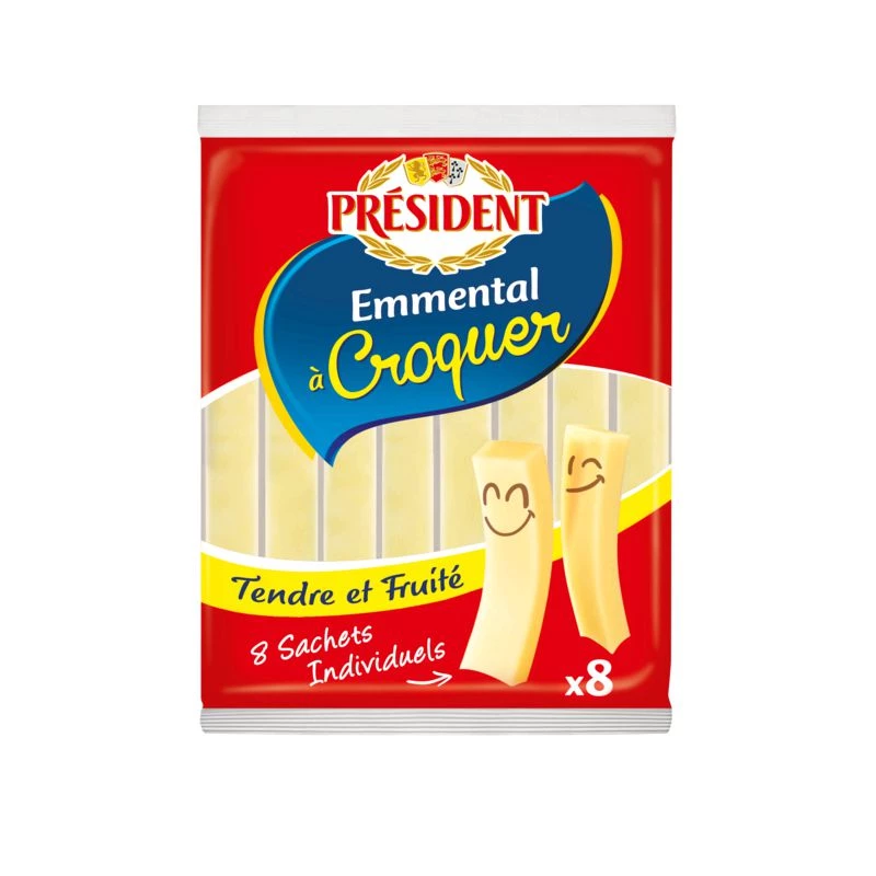 Fromage Emmental A Croquer 144g - PRESIDENT