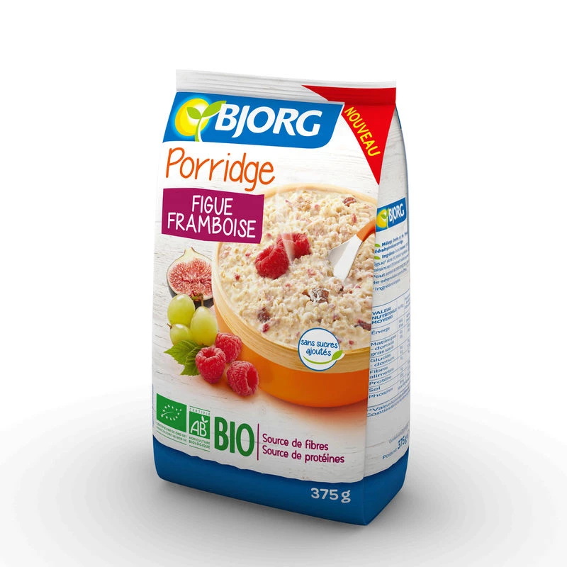 Porridge Fig.framb.375g Bio