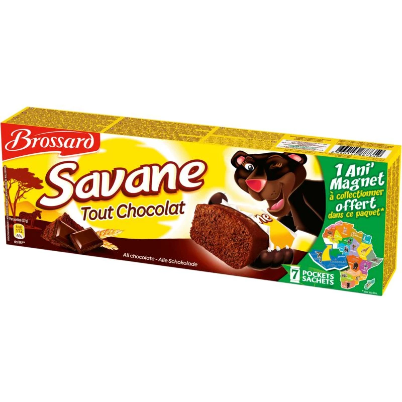 Savane tout Chocolat x7 189g - Brossard