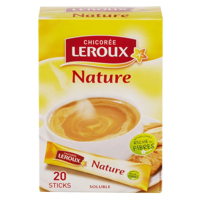 Chicorée soluble nature x20 sticks 50g - LEROUX