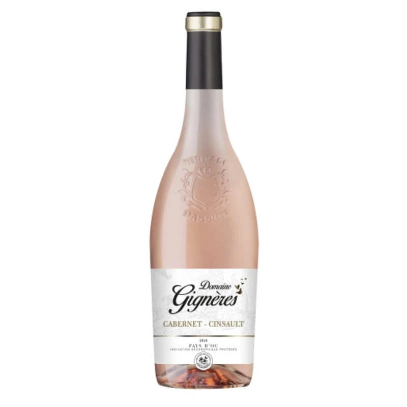 IGP Pays-d'Oc Cabernet-sauvignon Domaine Gignères rosé 75cl