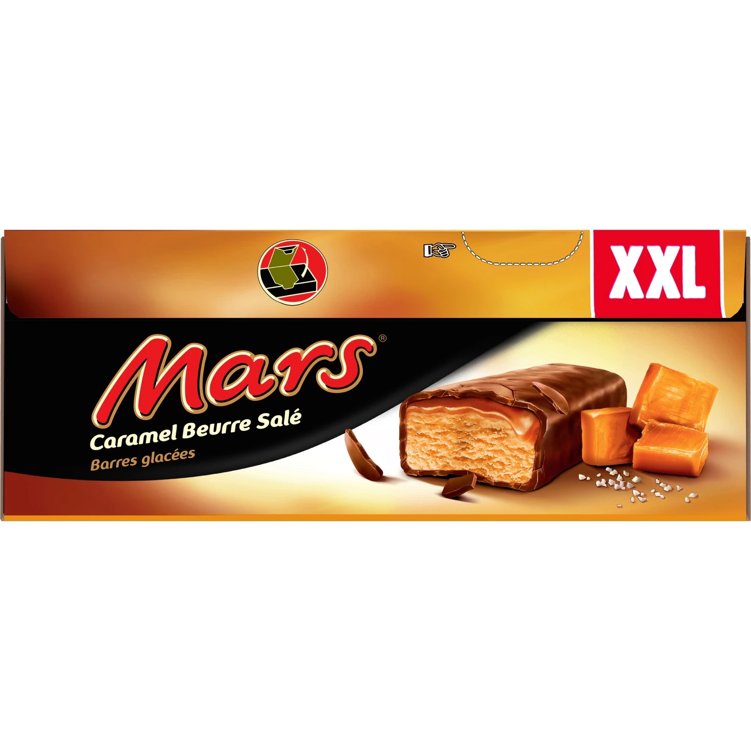 Barra de Hielo de Caramelo con Mantequilla Salada XXL x18 - MARS
