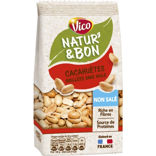 Geröstete Erdnüsse ohne Öl 250g - NATUR' & BON
