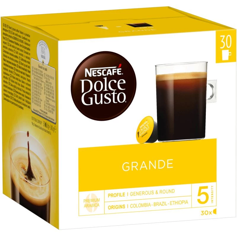 Grote koffie x30 capsules 240g - NESCAFÉ DOLCE GUSTO