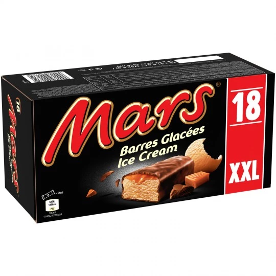Barre glacée caramel XXL x18 - MARS