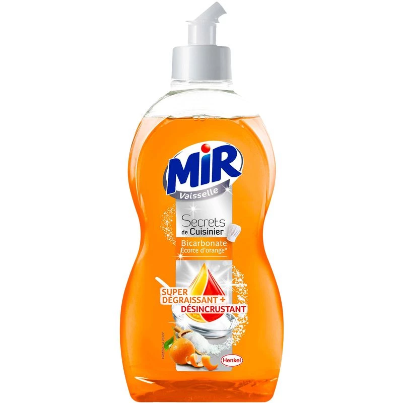 Liquide vaisselle bicarbonate orange 500ml - MIR