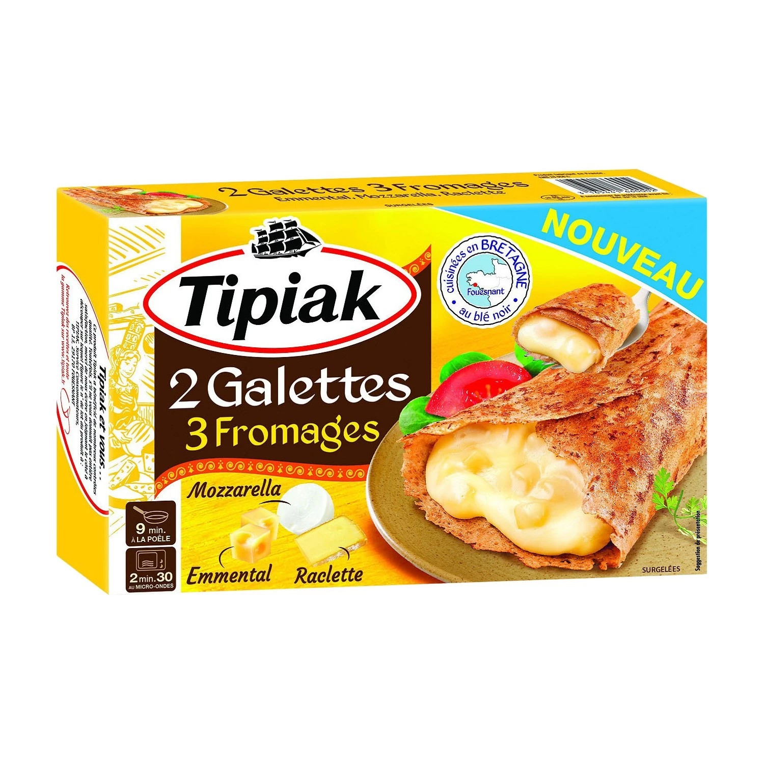Galettes aux 3 fromages x2 250g - TIPIAK